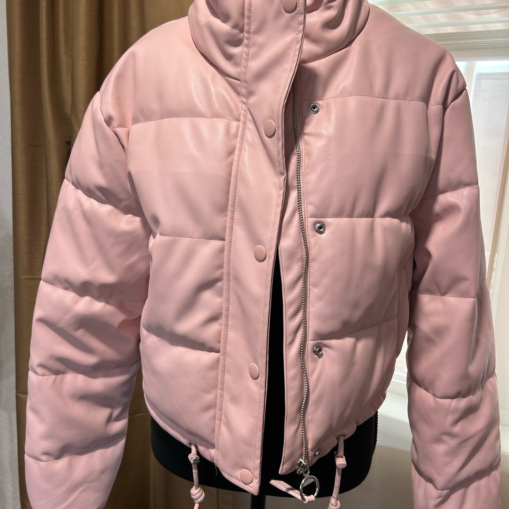 LOVE TREE  WOMEN’S PUFFER JACKET Dusty Pink size small